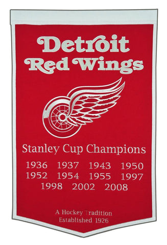 Winning Streak Dynasty Banner Detroit Red Wings
