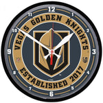 Wincraft Round Clock Vegas Golden Knights