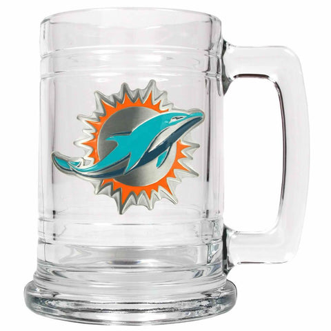 Great American Glass Beer Stein Miami Dolphins