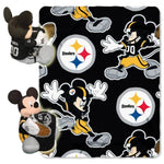 Northwest Mickey Mouse Blanket Combo Pittsburgh Steelers