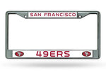 Rico Chrome License Plate Frame San Francisco 49ers