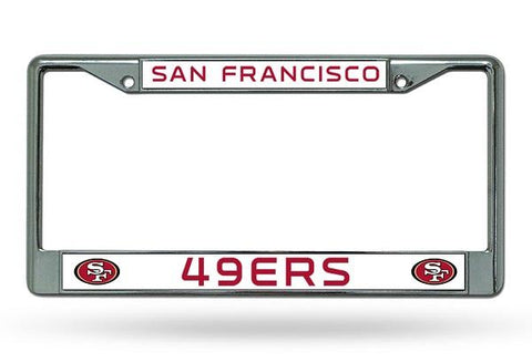 Rico Chrome License Plate Frame San Francisco 49ers
