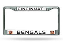 Rico Chrome License Plate Frame Cincinnati Bengals