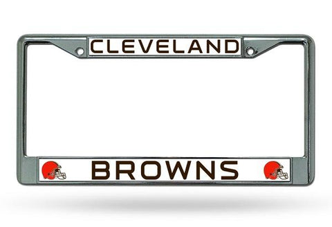 Rico Chrome License Plate Frame Cleveland Browns