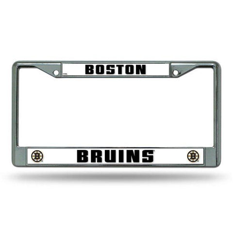 Rico Chrome License Plate Frame Boston Bruins