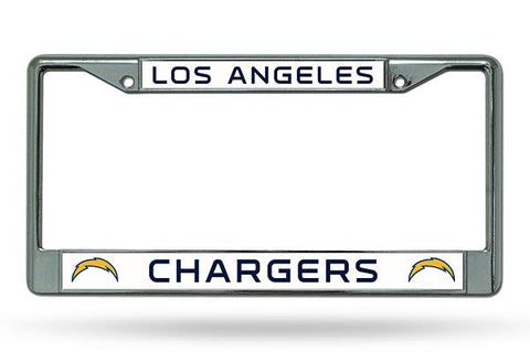 Rico Chrome License Plate Frame Los Angeles Chargers