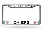 Rico Chrome License Plate Frame Kansas City Chiefs