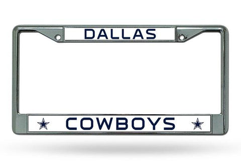 Rico Chrome License Plate Frame Dallas Cowboys