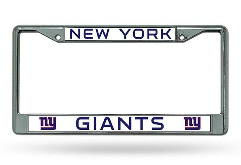 Rico Chrome License Plate Frame New York Giants