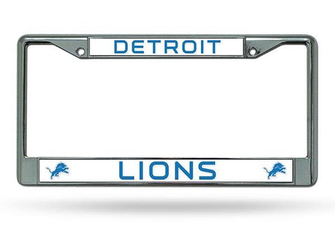 Rico Chrome License Plate Frame Detroit Lions