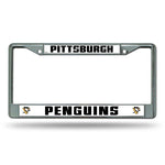 Rico Chrome License Plate Frame Pittsburgh Penguins