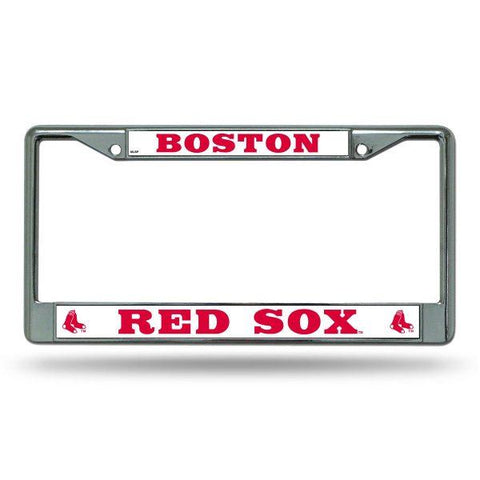 Rico Chrome License Plate Frame Boston Red Sox