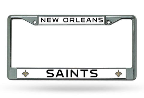 Rico Chrome License Plate Frame New Orleans Saints