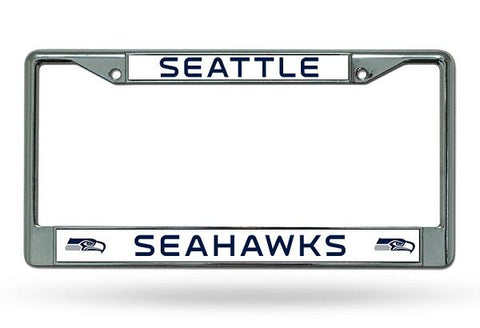 Rico Chrome License Plate Frame Seattle Seahawks
