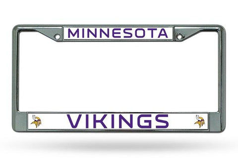 Rico Chrome License Plate Frame Minnesota Vikings