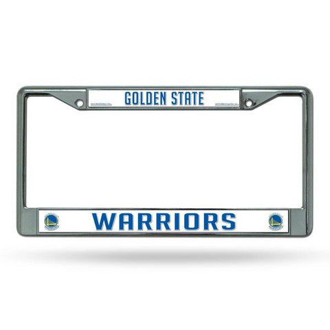 Rico Chrome License Plate Frame Golden State Warriors