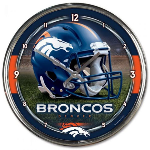 Wincraft Chrome Clock Denver Broncos