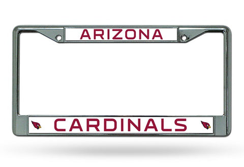 Rico Chrome License Plate Frame Arizona Cardinals