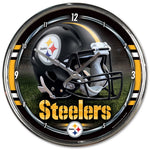 Wincraft Chrome Clock Pittsburgh Steelers