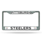 Rico Chrome License Plate Frame Pittsburgh Steelers